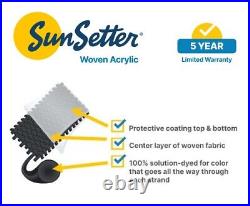 NEW Sunsetter Motorized XL Retractable Awning 20'W by 11'8 projection (IVY)