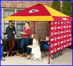 NFL KC Kansas City Chiefs XL 12' X 12' Pagoda Canopy / Tent + Side Wall