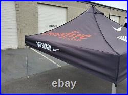 NIKE Crossfire United Zodiac Pop-Up BLACK Top Tent Canopy Folding Event Shade