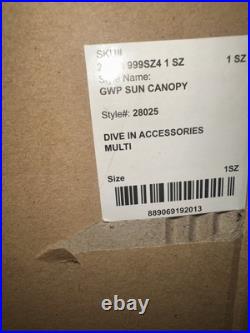 NWT NIP Lilly Pulitzer Sun Canopy'Dive In' Steel Frame