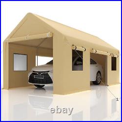 New 10'x20' Heavy Duty Garage Shed 4 Roll-up Door Car Shelter Carport Party Tent