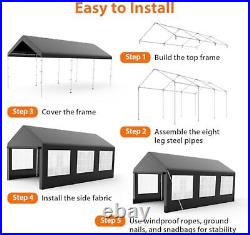 New 10x20ft Heavy Duty Carport Portable Garage for Car Boat Truck Motorcycle