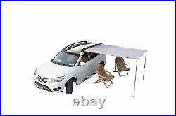 New 2x2.5M Car Side Awning Roof Top Tent Oxford Sun Shade Shelter Car Tent Grey