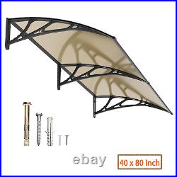 New 40 x 80 Window Awning Canopy Outdoor Eaves Shade Cover Solid Sheet Shelter