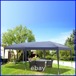 New Easy Pop Up Canopy Cover Gazebo Wedding Party Tent Outdoor 10' x 20' Blue