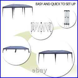 New Easy Pop Up Canopy Cover Gazebo Wedding Party Tent Outdoor 10' x 20' Blue