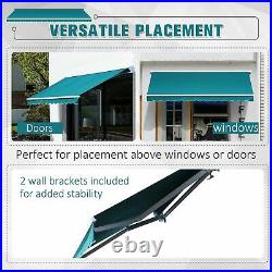 New Pro Electric Awning Motorised Retractable Sunshade Led Outdoor Garden Canopy