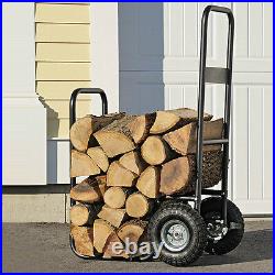 New Shelter Logic Wood Mover Hauler Fire Rack Caddy Cart Firewood Carrier Dolly