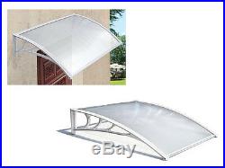 New White Outdoor Canopy Awning Shelter Front Back Porch Patio Rain Uv Protected