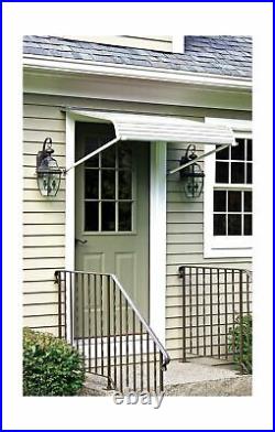 NuImage Awnings 40425 Aluminum Door Canopy Support Arms Traditional White New