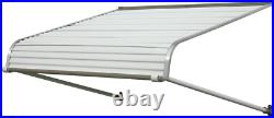 NuImage Awnings 60425 Aluminum Door Canopy with Support Arms, White, 60 inches