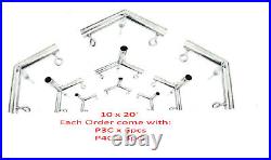 OD 3/4 Pipe Canopy Fittings for 10' x10'/20'/30'/40' Carport Canopy Greenhouse