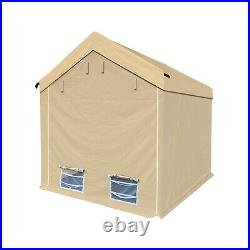 OTOBO Storage Shelter Portable Carport Shed Car Canopy & Mesh Windows and Floor