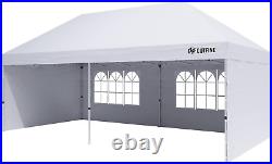 OUTFINE Canopy 10'X20' Pop up Canopy Gazebo Commercial Tent with 4 Removable Sid