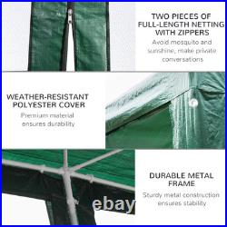 Outdoor 10' x 20' Canopy Tent with UV Protection & Lasting Strength Green
