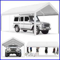 Outdoor 10'x20' Carport with Doors&Sidewalls, Heavy Duty Canopy Garage Shed Tent! #