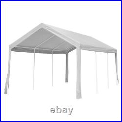 Outdoor 10'x20' Carport with Doors&Sidewalls, Heavy Duty Canopy Garage Shed Tent! #