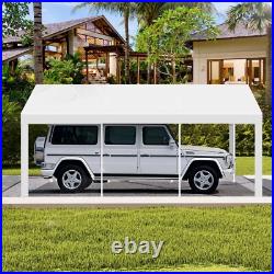 Outdoor 10'x20' Carport with Doors&Sidewalls, Heavy Duty Canopy Garage Shed Tent! #