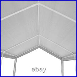 Outdoor 10'x20' Carport with Doors&Sidewalls, Heavy Duty Canopy Garage Shed Tent! #