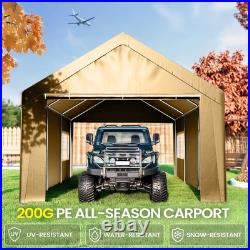 Outdoor 10'x20' Heavy Duty Carport, Car Canopy, Portable Garage, Party Tent, Shed