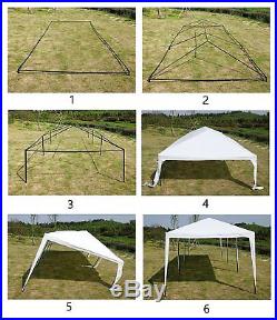 Outdoor 10'x30' White Canopy Party Tent Wedding Gazebo Cater Events 8 Sidewalls