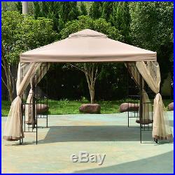 Outdoor 10x10 Gazebo Canopy Shelter Awning Tent Patio Garden New