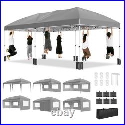 Outdoor 10x20ft/10x10ft Pop Up Canopy Tent with Bag Portable Waterproof Shade US
