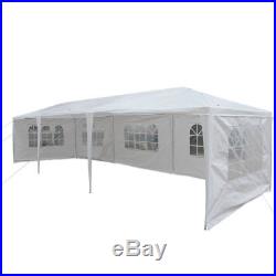 Outdoor 10x30' Party Tent Gazebo Pavilion Canopy Heavy Duty withSide Walls White