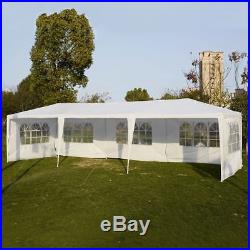Outdoor 10x30' Party Tent Gazebo Pavilion Canopy Heavy Duty withSide Walls White