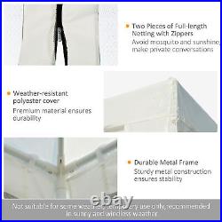 Outdoor 116 x 234 Pop-Up Canopy Tent with UV Protection & Lasting Strength White