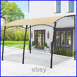 Outdoor 13'x10' Awnings Wall Mounted Patio Exterior Shade Canopy for Decks