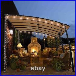 Outdoor 13'x10' Awnings Wall Mounted Patio Exterior Shade Canopy for Decks