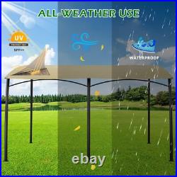 Outdoor 13'x10' Awnings Wall Mounted Patio Exterior Shade Canopy for Decks