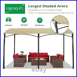 Outdoor 13'x10' Awnings Wall Mounted Patio Exterior Shade Canopy for Decks