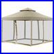 Outdoor-2-Tier-10-x10-Gazebo-Canopy-Shelter-Awning-Tent-Patio-Garden-Brown-New-01-bq