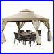 Outdoor-2-Tier-10-x10-Gazebo-Canopy-Shelter-Awning-Tent-Patio-Garden-Brown-New-01-jyw