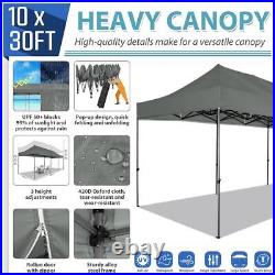 Outdoor Canopy 10'x30' Party Wedding BBQ Tent Heavy Duty Pavilion Event Gazebo