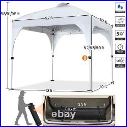 Outdoor Canopy 10x10 Pop up Canopy Camping Tent Sun Shelter with Surrounding Edge