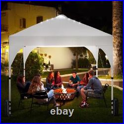 Outdoor Canopy 10x10 Pop up Canopy Camping Tent Sun Shelter with Surrounding Edge