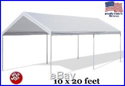 Outdoor Canopy Carport 10x20 Feet Waterproof Heavy Duty Portable RV Car Shelter