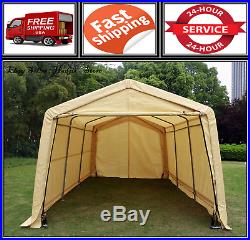 Outdoor Car Garage Storage Portable Canopy Carport Shed Auto 10ft X 15ft X 8ft