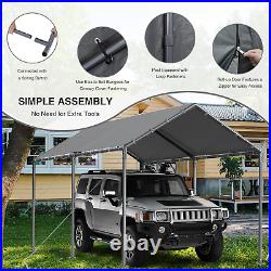 Outdoor Carport 10X20Ft Heavy Duty Car Tent, Portable Garage Canopy Storage Shed