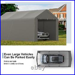 Outdoor Carport 10x20 Heavy Duty Canopy Storage Shed, Portable Garage Party Tent