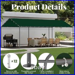 Outdoor Carport 10x20ft Heavy Duty Car Tent, Portable Garage for Car, Party