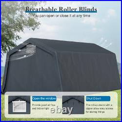 Outdoor Carport 13' x 22' Heavy Duty Canopy Shed Portable Garage Storage Shelter