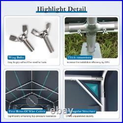 Outdoor Carport 13' x 22' Heavy Duty Canopy Shed Portable Garage Storage Shelter