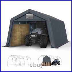 Outdoor Carport 13' x 22' Heavy Duty Canopy Shed Portable Garage Storage Shelter