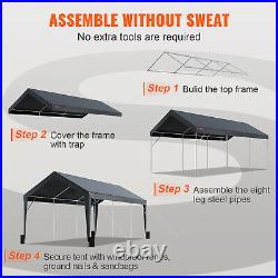 Outdoor Carport Canopy 10x20 Heavy Duty Carport Shelter Garage Storage Shed Tent