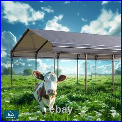 Outdoor Carport Metal Carport Heavy Duty RV Carport Canopy RV Cover 20' x 30