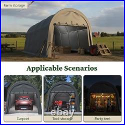 Outdoor Carports 10x20 ft Heavy Duty Car Canopy Garage Galvanized Frame Canopy